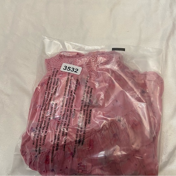 Loveshackfancy Norelli Printed Ruffled Dress pink floral 3532 - Picture 12 of 12